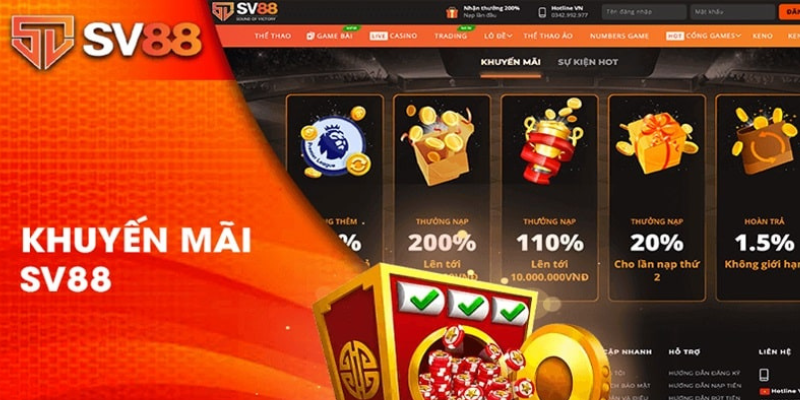 Hướng Dẫn Tham Gia Chương Trình Khuyến Mãi SV88