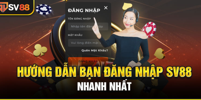 Hướng dẫn đăng nhập tài khoản SV88 nhanh nhất
